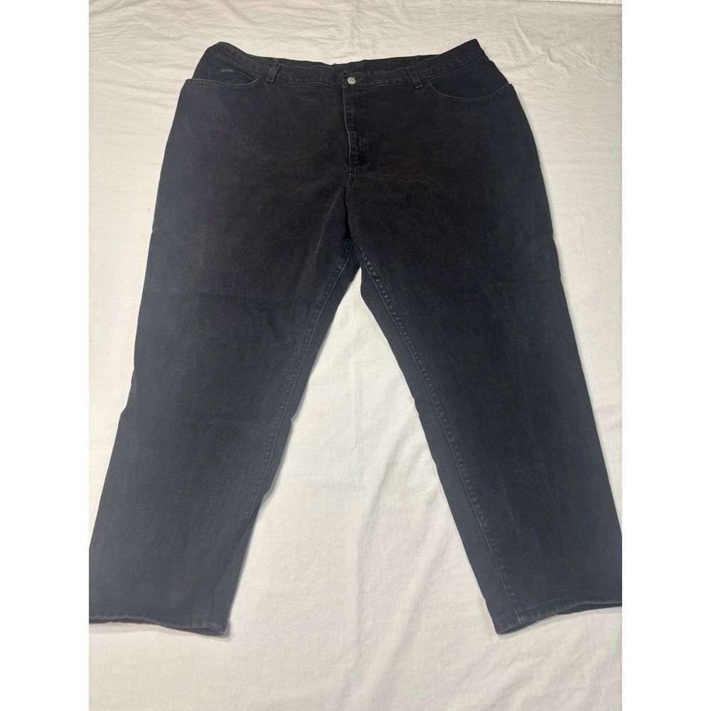 Riders by Lee Black Denim Jeans High Waisted Relaxed Fit 26W P W486-045